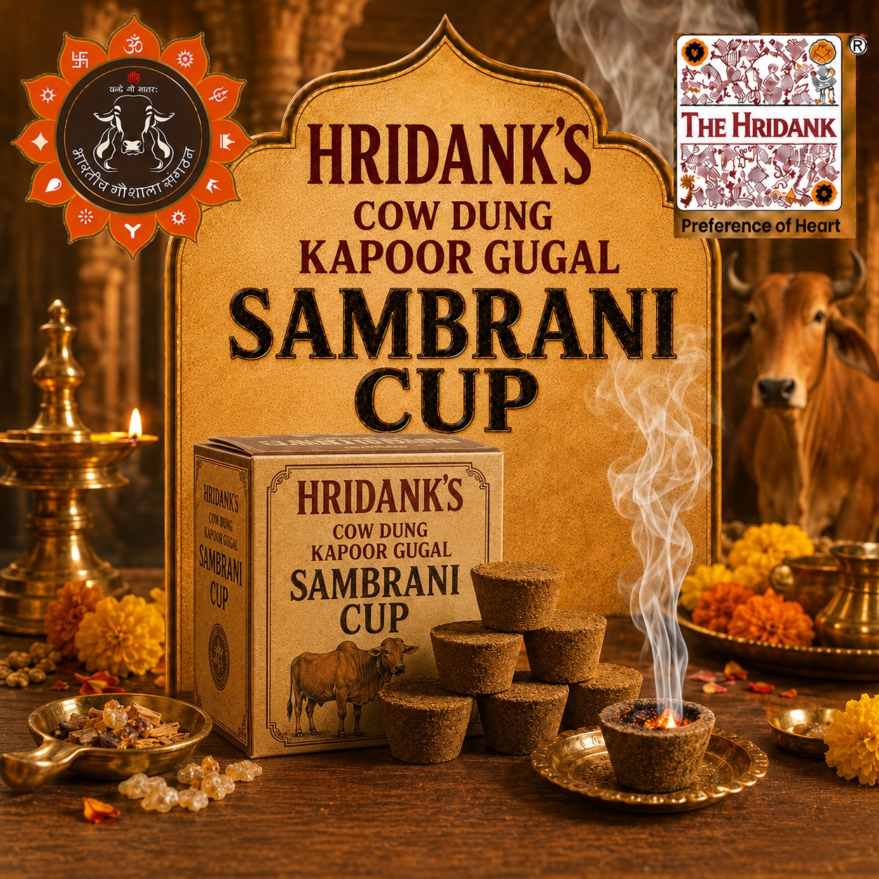 Cow Dung Kapoor Gugal  Sambrani Cup