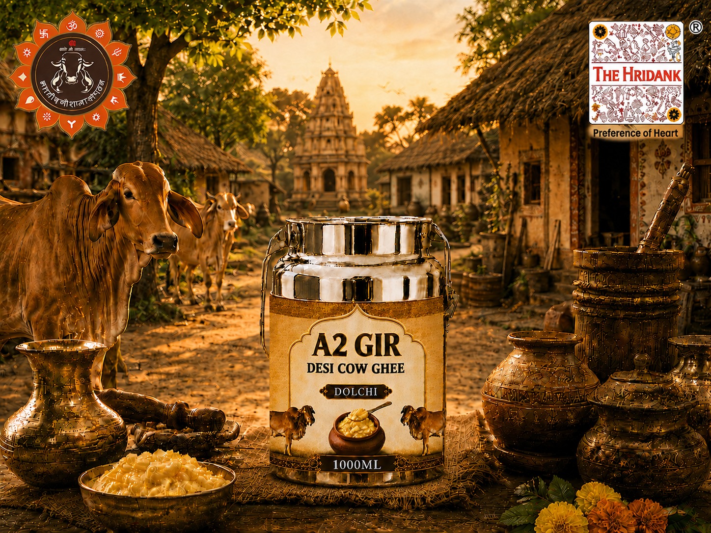 A2 GIR Desi Cow Ghee Dolchi